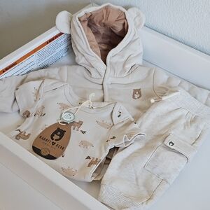 Rabbit & Bear Kids Matching Set - Cream